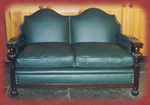 Two Seater Leather Sofa After